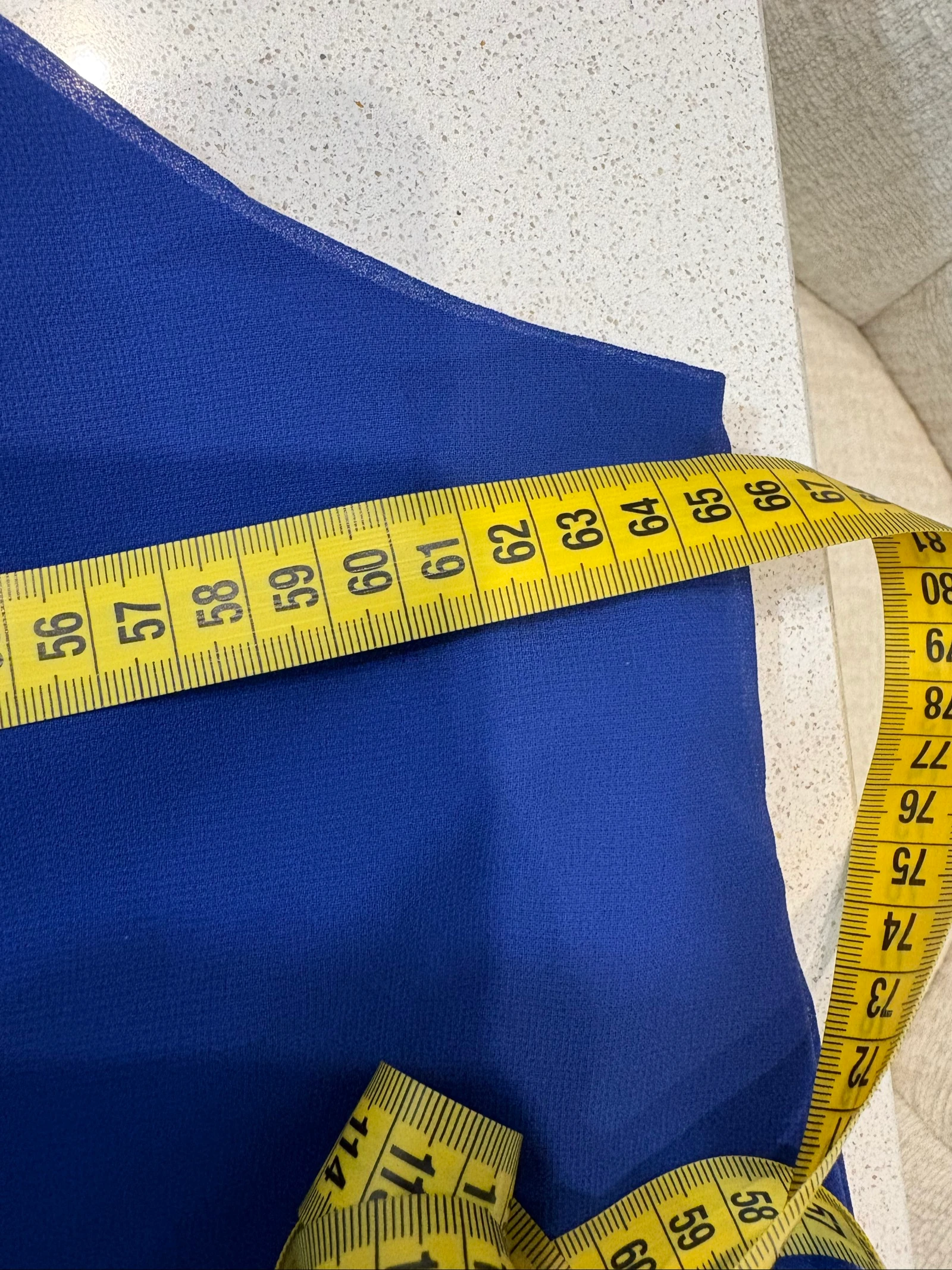 Fluid royal blue sequin long dress – 3XL – photo 8